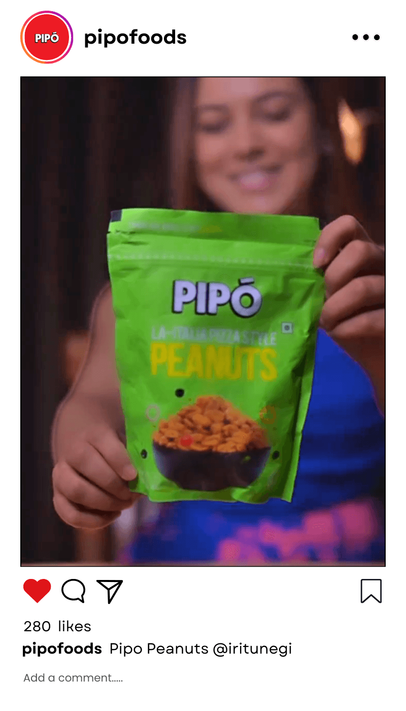 Mvisionary collaborates with influencers to enhance Pipo Foods' brand visibility in a dynamic and engaging manner.@ritunegi