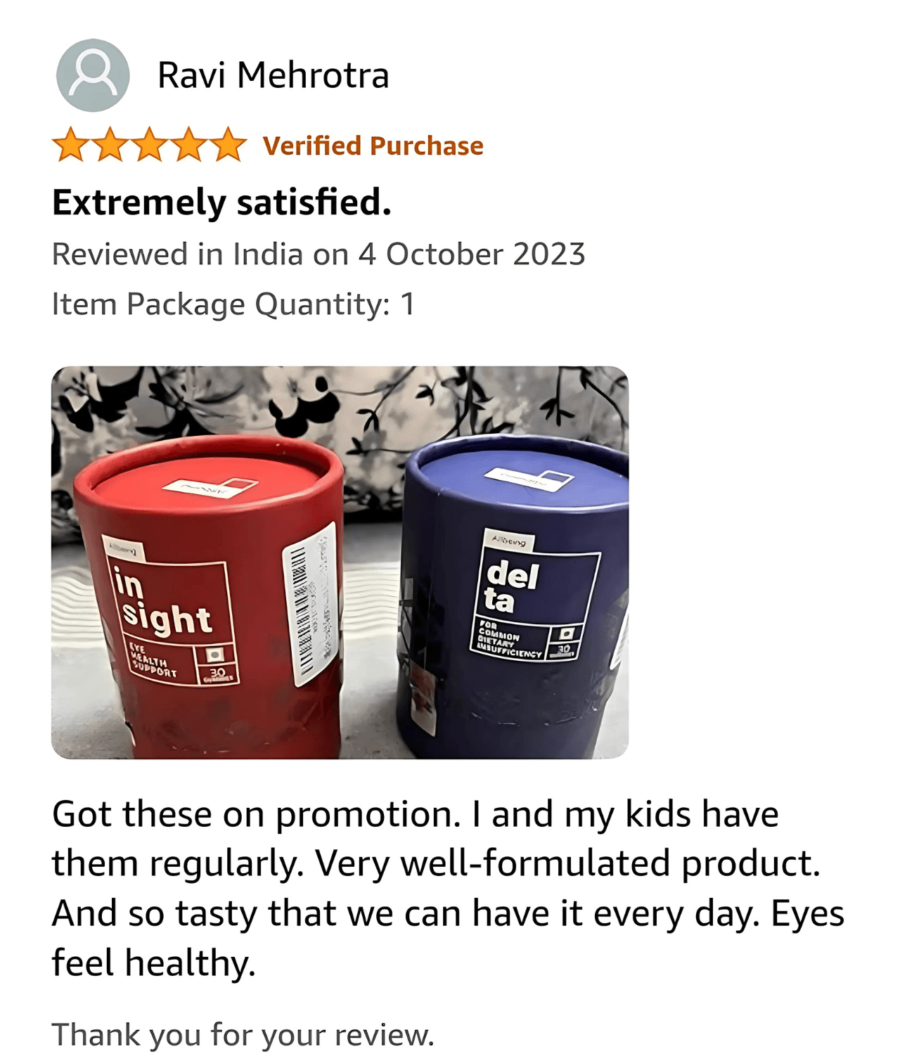 amazon review by MVisionary